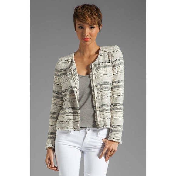 IRO Lizzie Boucle Tweed Jacket Size 2 - Picture 2 of 7